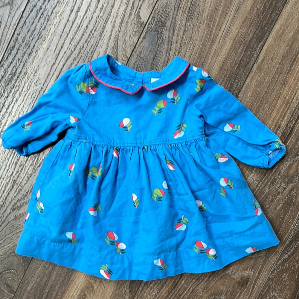 GAP Baby Blue Dress with Red Trim